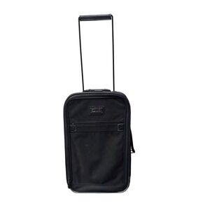 American Tourister Black Ballistic Nylon Rolling Carry On Suitcase Luggage